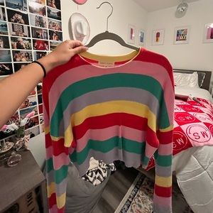 SOLD Rainbow Sweater